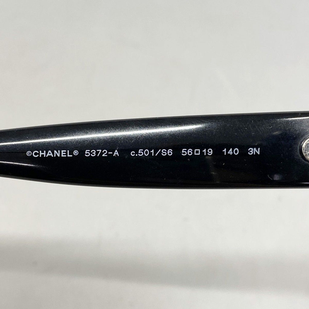 Chanel Sunglasses Acetate Black Silver Eyewear — view 3
