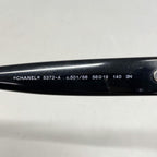Chanel Sunglasses Acetate Black Silver Eyewear — view 3
