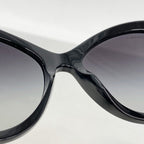 Chanel Sunglasses Acetate Black Silver Eyewear — view 6