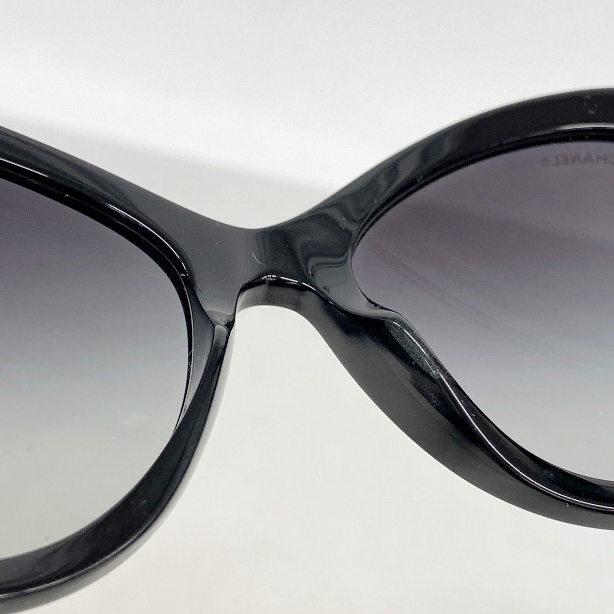 Chanel Sunglasses Acetate Black Silver Eyewear — view 6