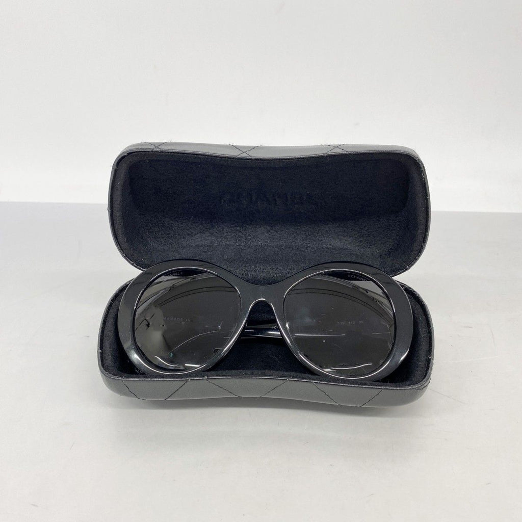 Chanel Sunglasses Acetate Black Silver Eyewear — view 7