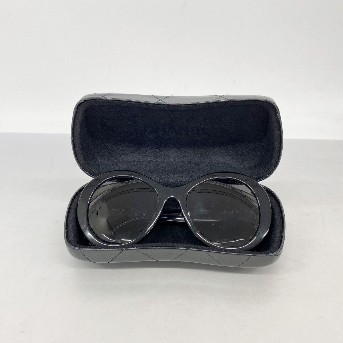 Chanel Sunglasses Acetate Black Silver Eyewear — view 7