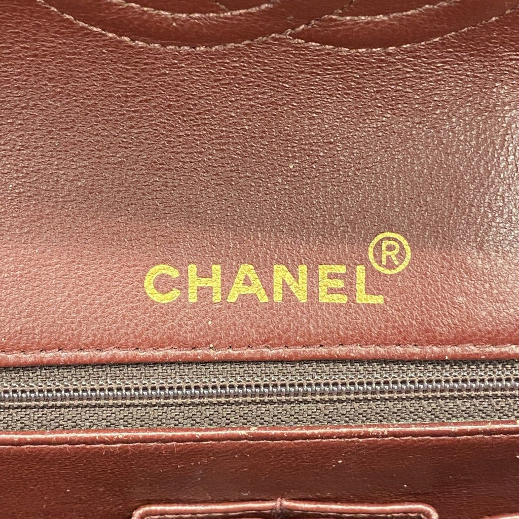 Chanel Shoulder Bag Quilted Lambskin Black Gold — view 5