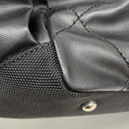 Chanel Tote Paris Biarritz Canvas Black Silver — view 7