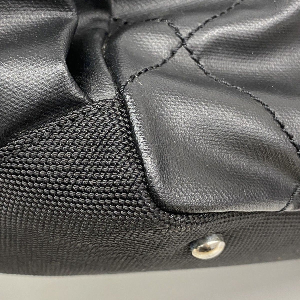 Chanel Tote Paris Biarritz Canvas Black Silver — view 7