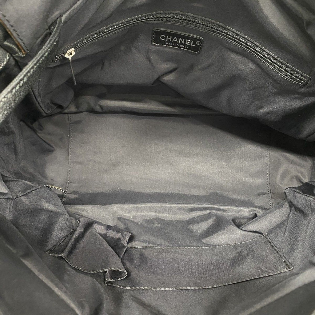 Chanel Tote Paris Biarritz Canvas Black Silver — view 4