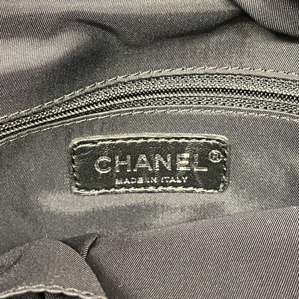 Chanel Tote Paris Biarritz Canvas Black Silver — view 5
