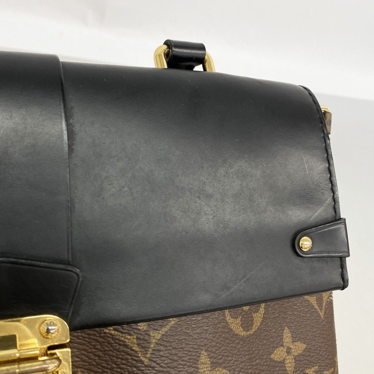 Louis Vuitton Handbag Monogram One Handle Flap Bag MM Noir 2-Way — view 7