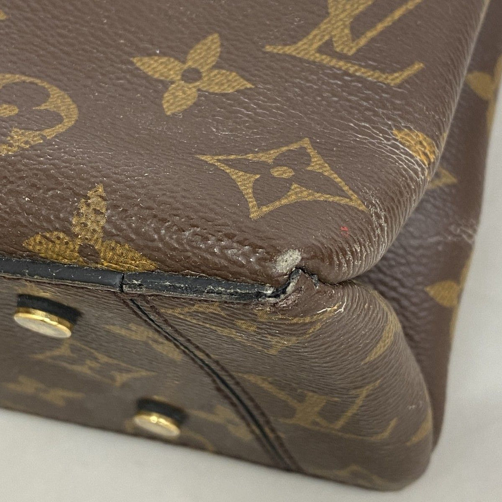 Louis Vuitton Handbag Monogram One Handle Flap Bag MM Noir 2-Way — view 6