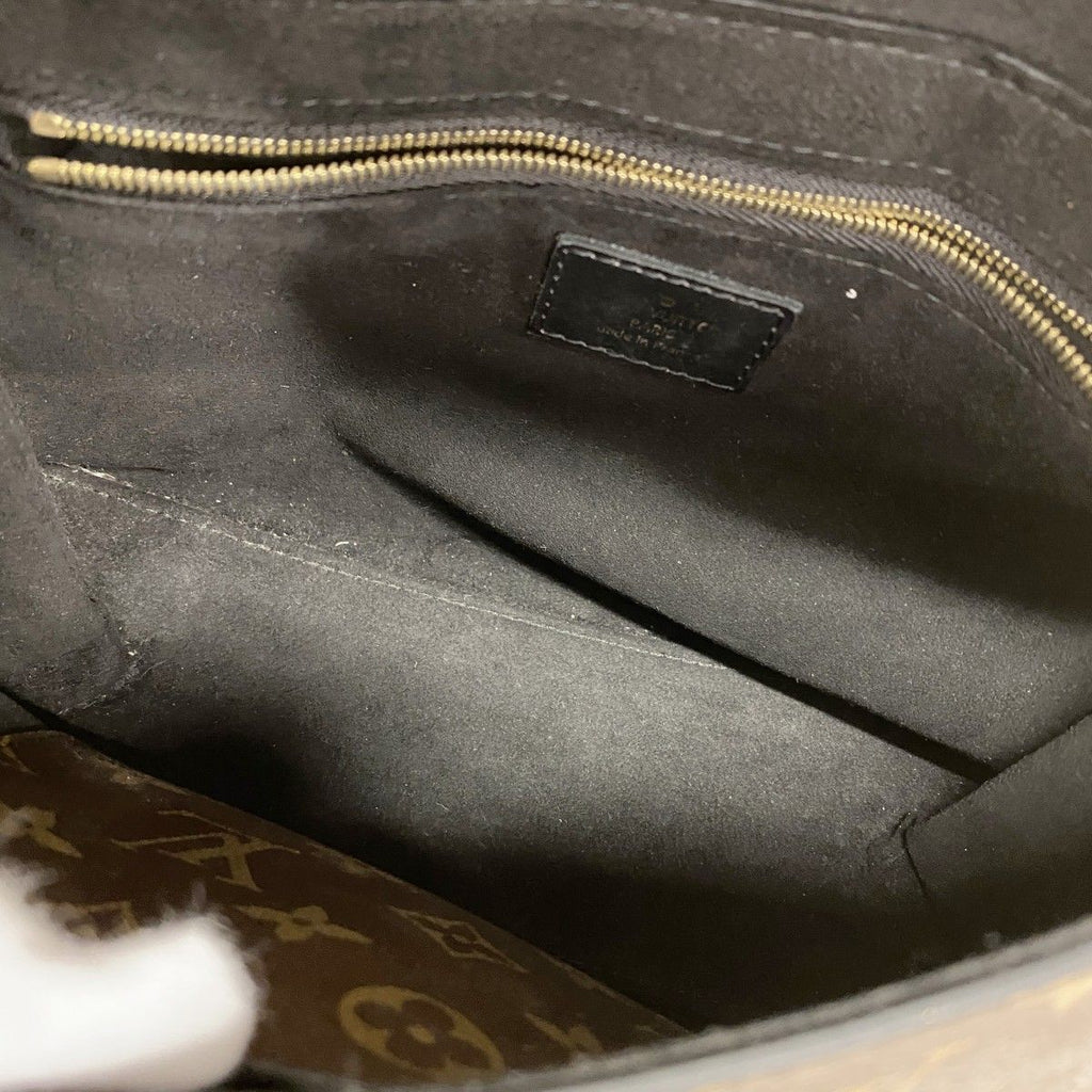 Louis Vuitton Handbag Monogram One Handle Flap Bag MM Noir 2-Way — view 4