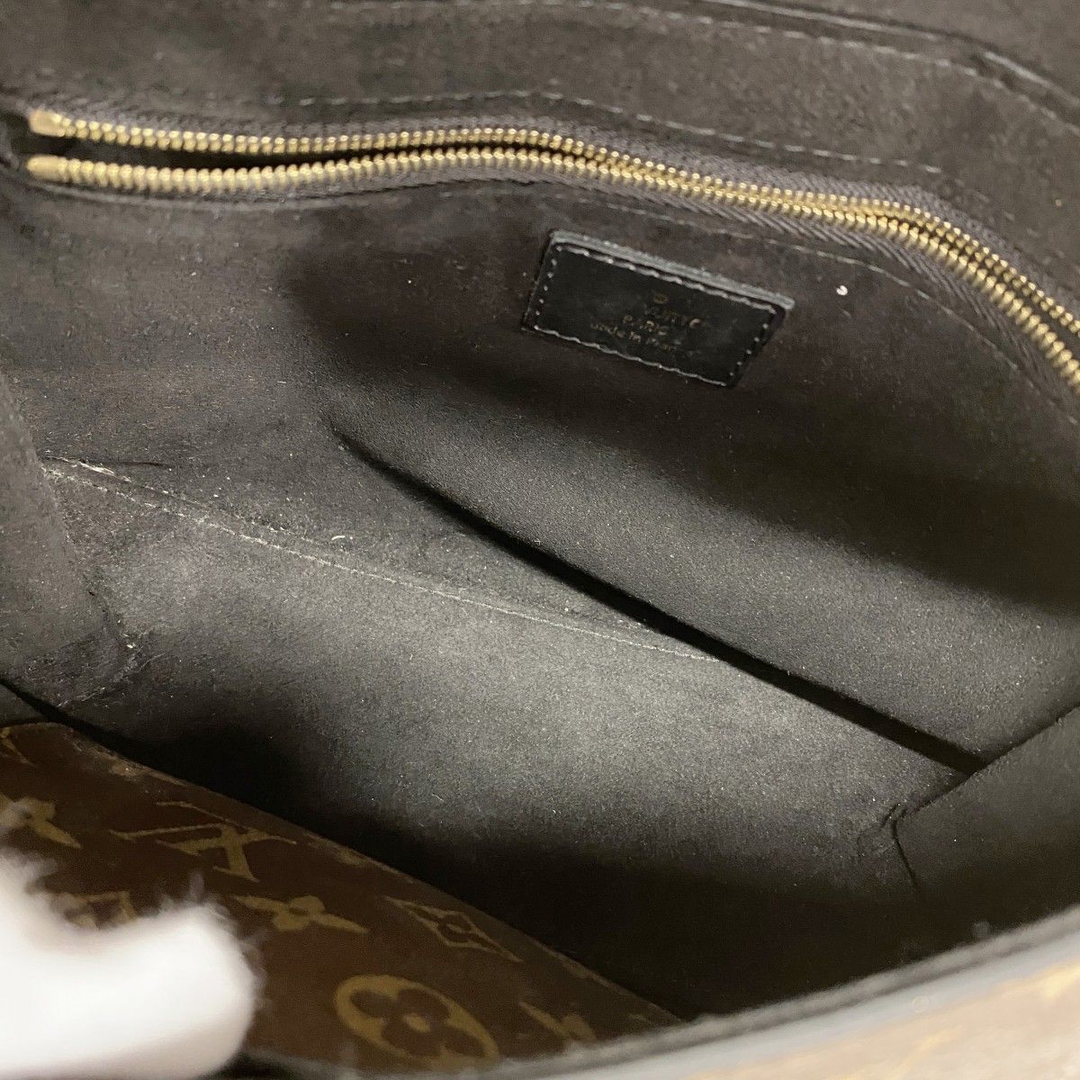 Louis Vuitton Handbag Monogram One Handle Flap Bag MM Noir 2-Way — view 4