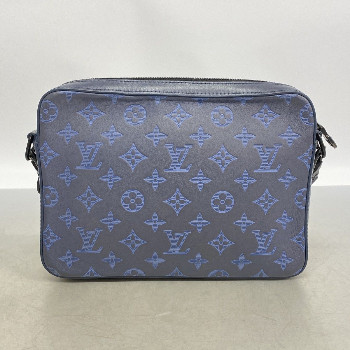Louis Vuitton Shoulder Bag Monogram Shadow Duo Messenger Navy — view 9