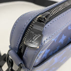 Louis Vuitton Shoulder Bag Monogram Shadow Duo Messenger Navy — view 7