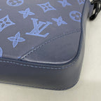 Louis Vuitton Shoulder Bag Monogram Shadow Duo Messenger Navy — view 6