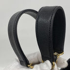Chanel Chain Tote Quilted Caviar Leather Black Gold — view 8