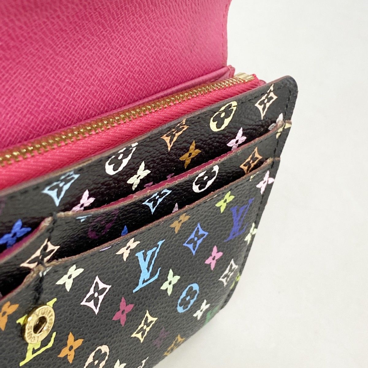 Louis Vuitton Wallet Monogram Multicolor Portefeuille Sarah Noir Grenade — view 8