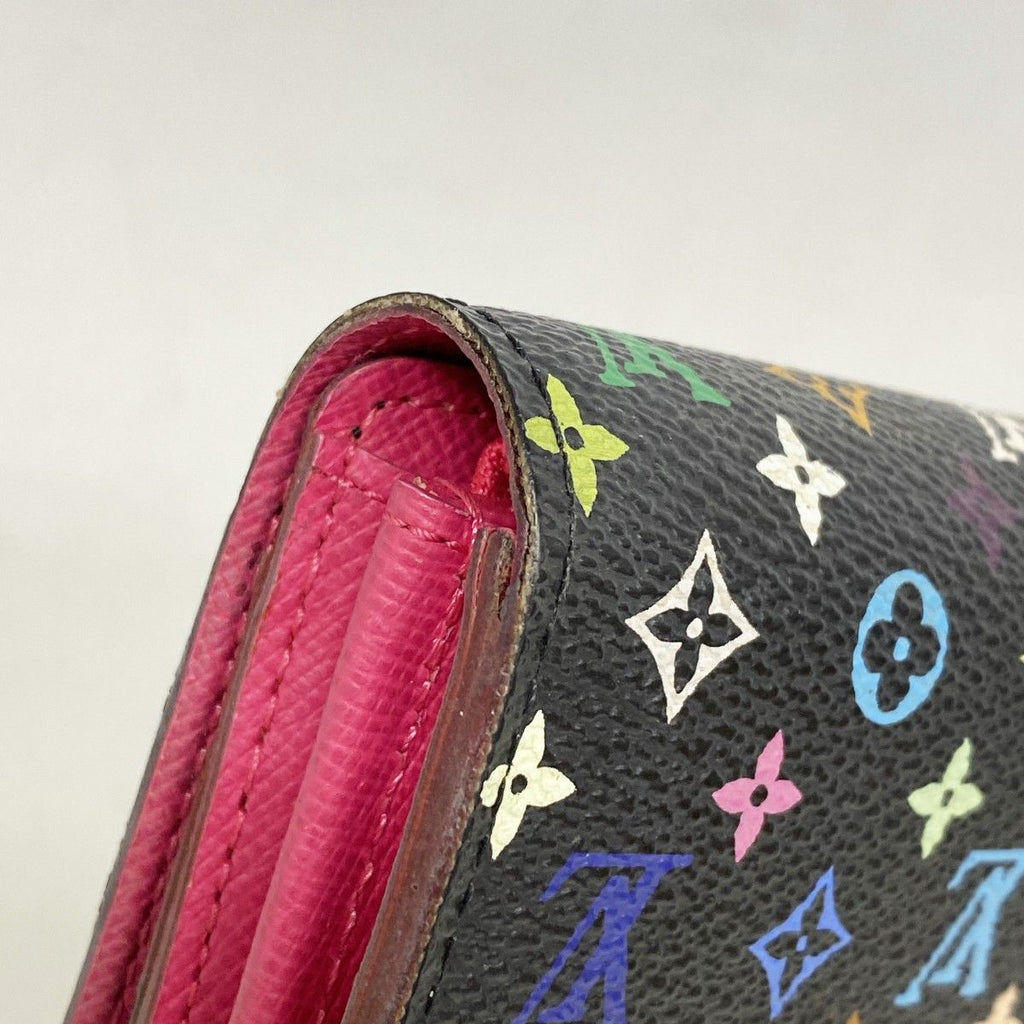 Louis Vuitton Wallet Monogram Multicolor Portefeuille Sarah Noir Grenade — view 6