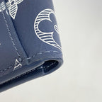 Louis Vuitton Card Case Monogram Shadow Organizer de Poche Blue Marine — view 6
