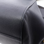 Loewe Handbag Hammock Small 2-Way Navy Black Leather — view 6