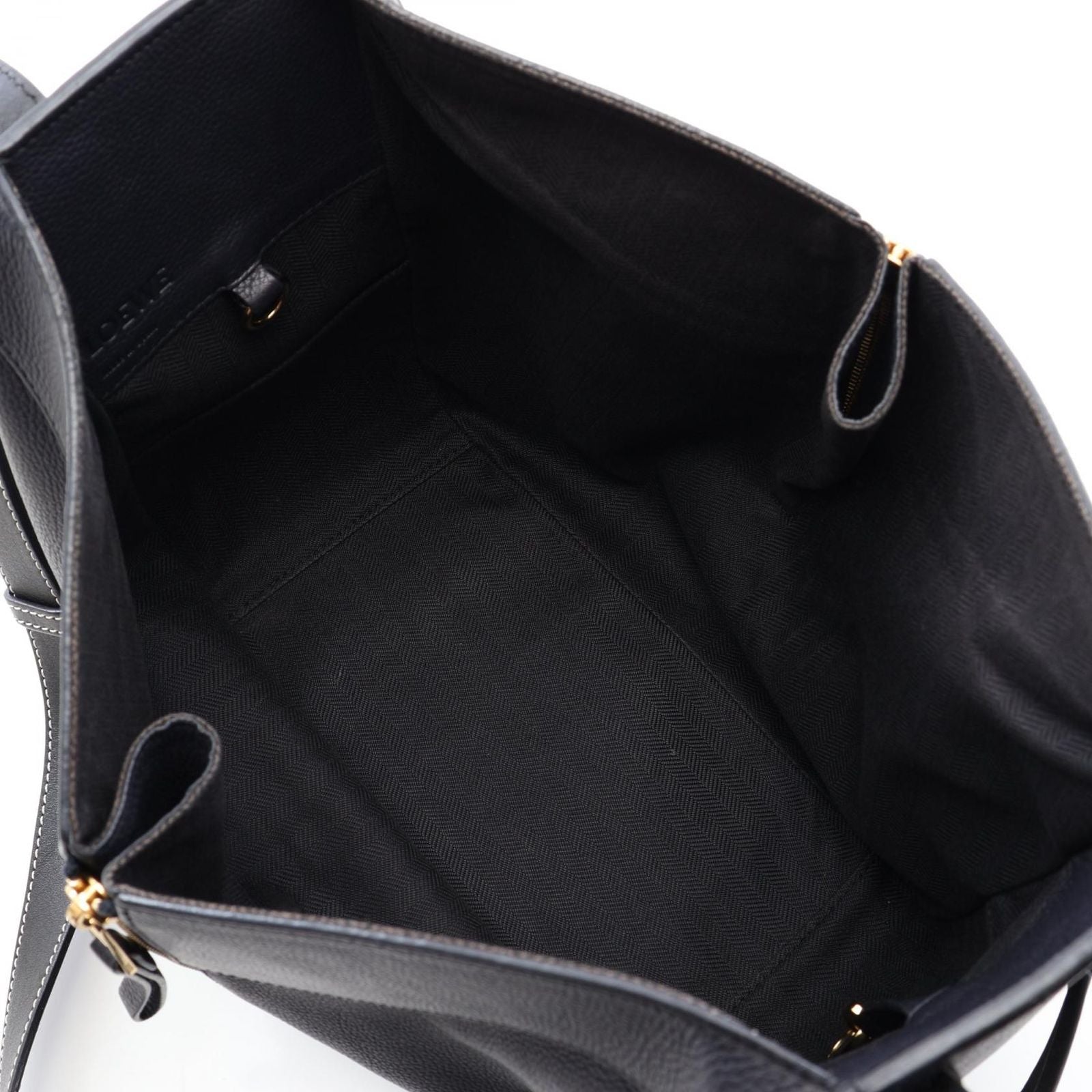Loewe Handbag Hammock Small 2-Way Navy Black Leather — view 3