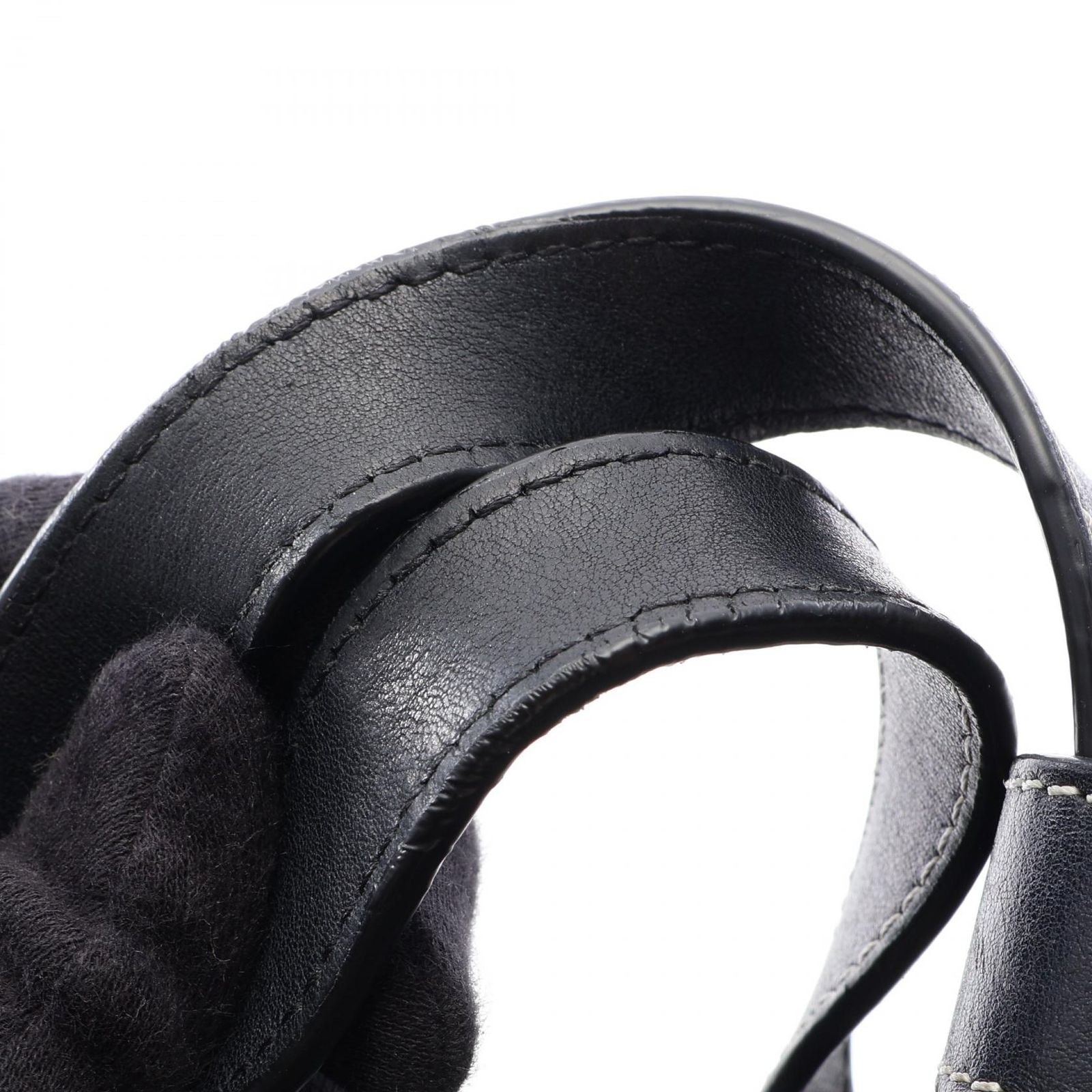 Loewe Handbag Hammock Small 2-Way Navy Black Leather — view 5