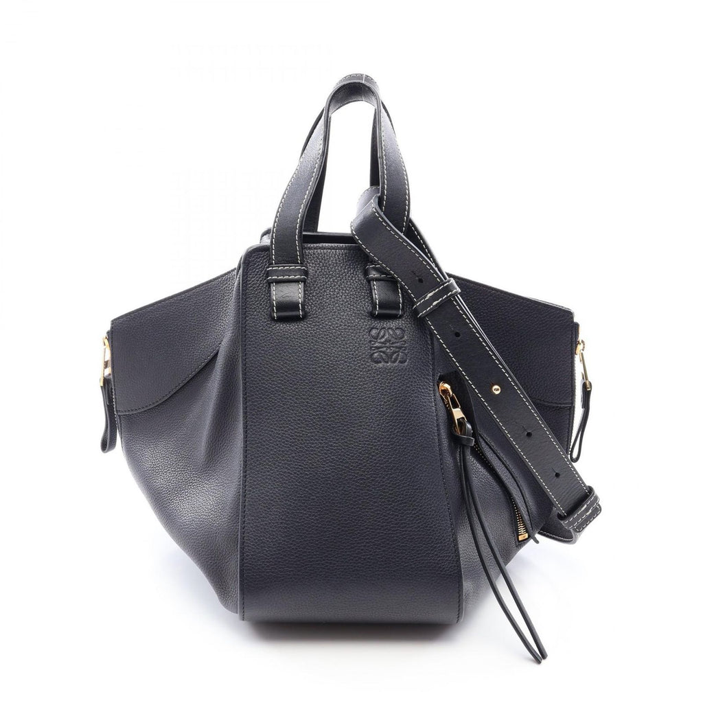 Loewe Handbag Hammock Small 2-Way Navy Black Leather