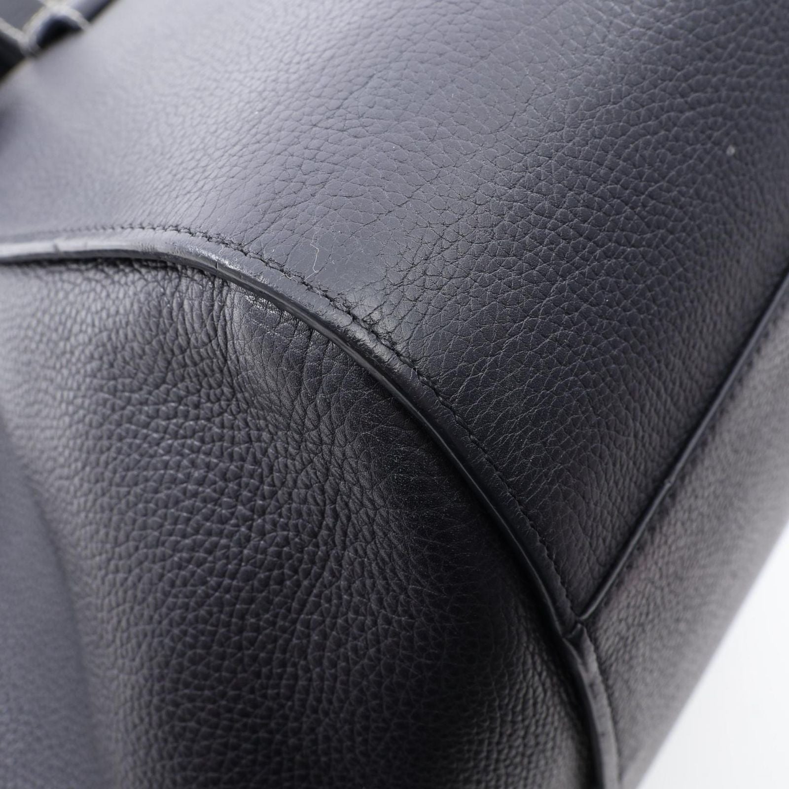 Loewe Handbag Hammock Small 2-Way Navy Black Leather — view 7