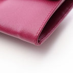 Prada Bifold Wallet Saffiano Tuc Purple Leather — view 5