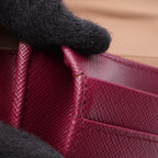 Prada Bifold Wallet Saffiano Tuc Purple Leather — view 8