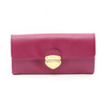 Prada Bifold Wallet Saffiano Tuc Purple Leather