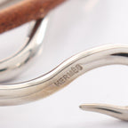 Hermes Bracelet Jumbo Choker Leather Stainless Steel — view 4