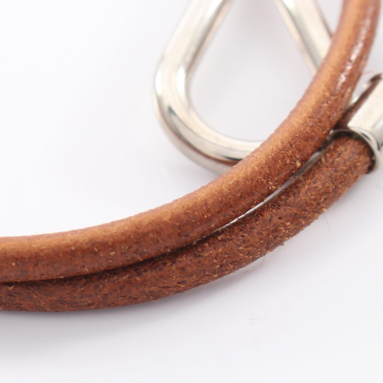 Hermes Bracelet Jumbo Choker Leather Stainless Steel — view 6