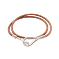 Hermes Bracelet Jumbo Choker Leather Stainless Steel