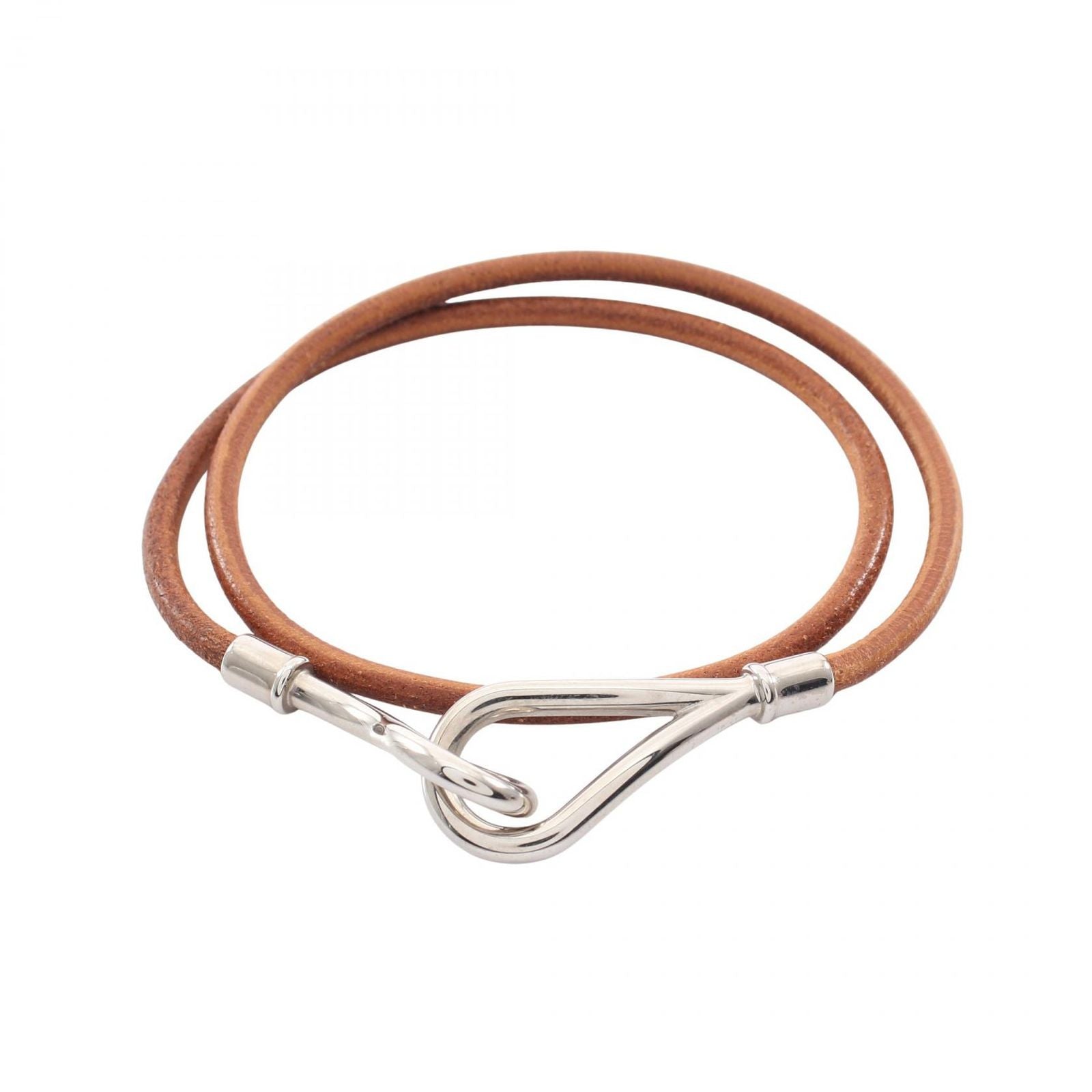 Hermes Bracelet Jumbo Choker Leather Stainless Steel