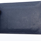 Prada Card Case Madras Navy Leather — view 5