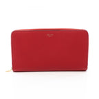Celine Round Wallet Red Leather
