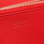Celine Round Wallet Red Leather — view 4