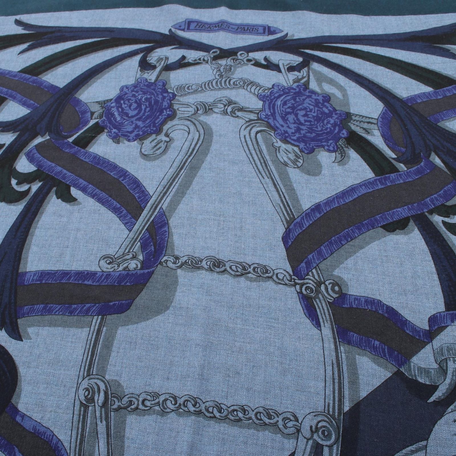 Hermes Scarf Carre Geant 140 le Mors a la Conetable Silk — view 5