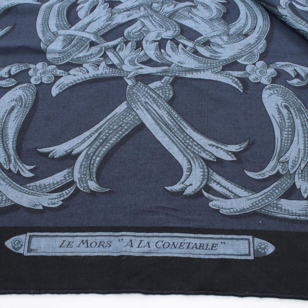 Hermes Scarf Carre Geant 140 le Mors a la Conetable Silk — view 8