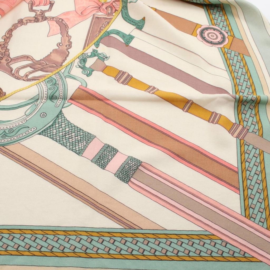 Hermes Scarf Carre Geant 140 Duo D'etriers Silk — view 7