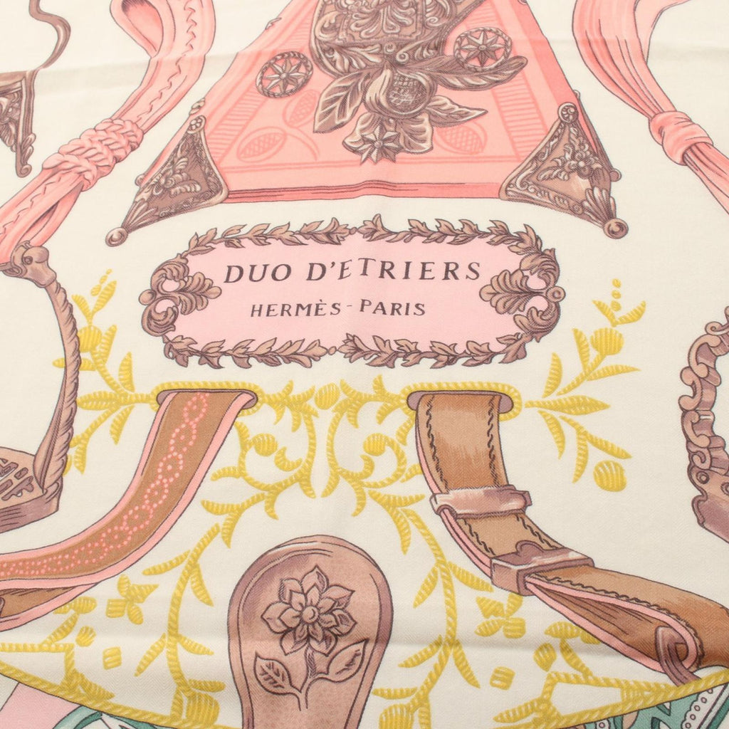 Hermes Scarf Carre Geant 140 Duo D'etriers Silk — view 5