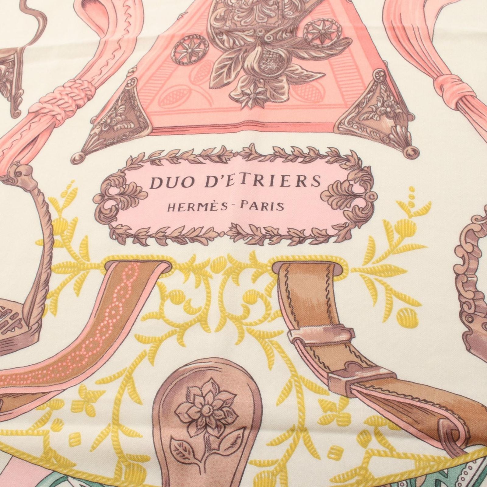 Hermes Scarf Carre Geant 140 Duo D'etriers Silk — view 5