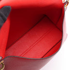 Loewe Shoulder Bag Avenue Anagram Red Leather Chain — view 3