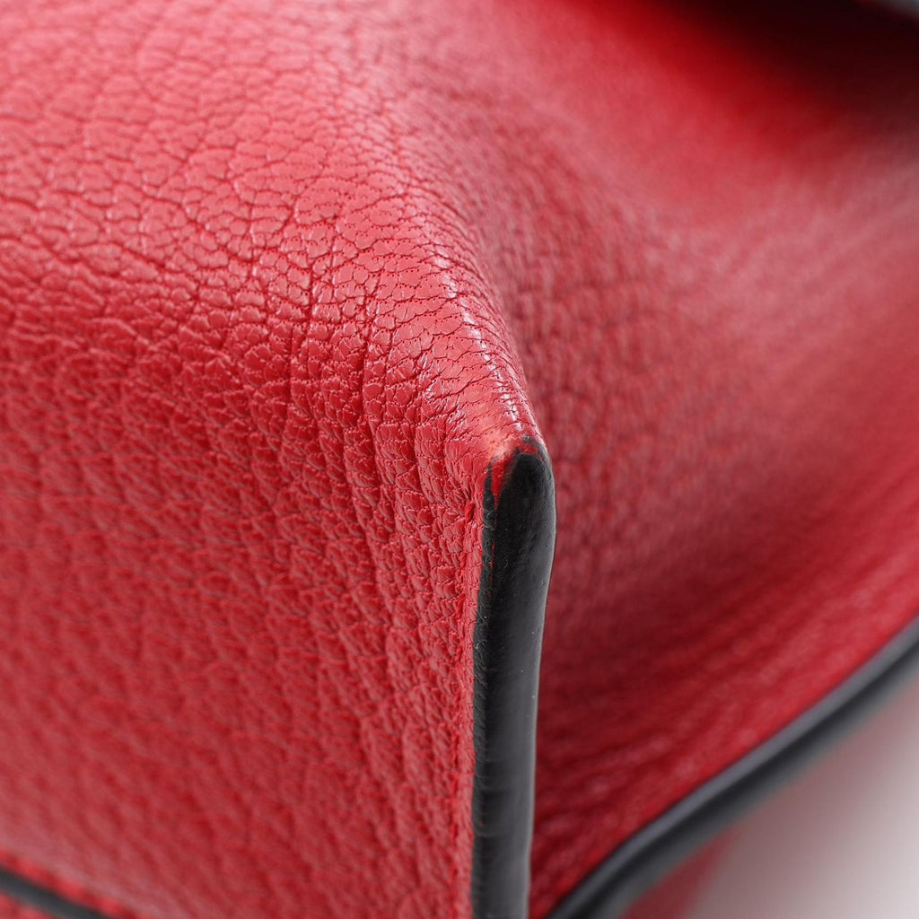Loewe Shoulder Bag Avenue Anagram Red Leather Chain — view 5