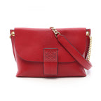 Loewe Shoulder Bag Avenue Anagram Red Leather Chain