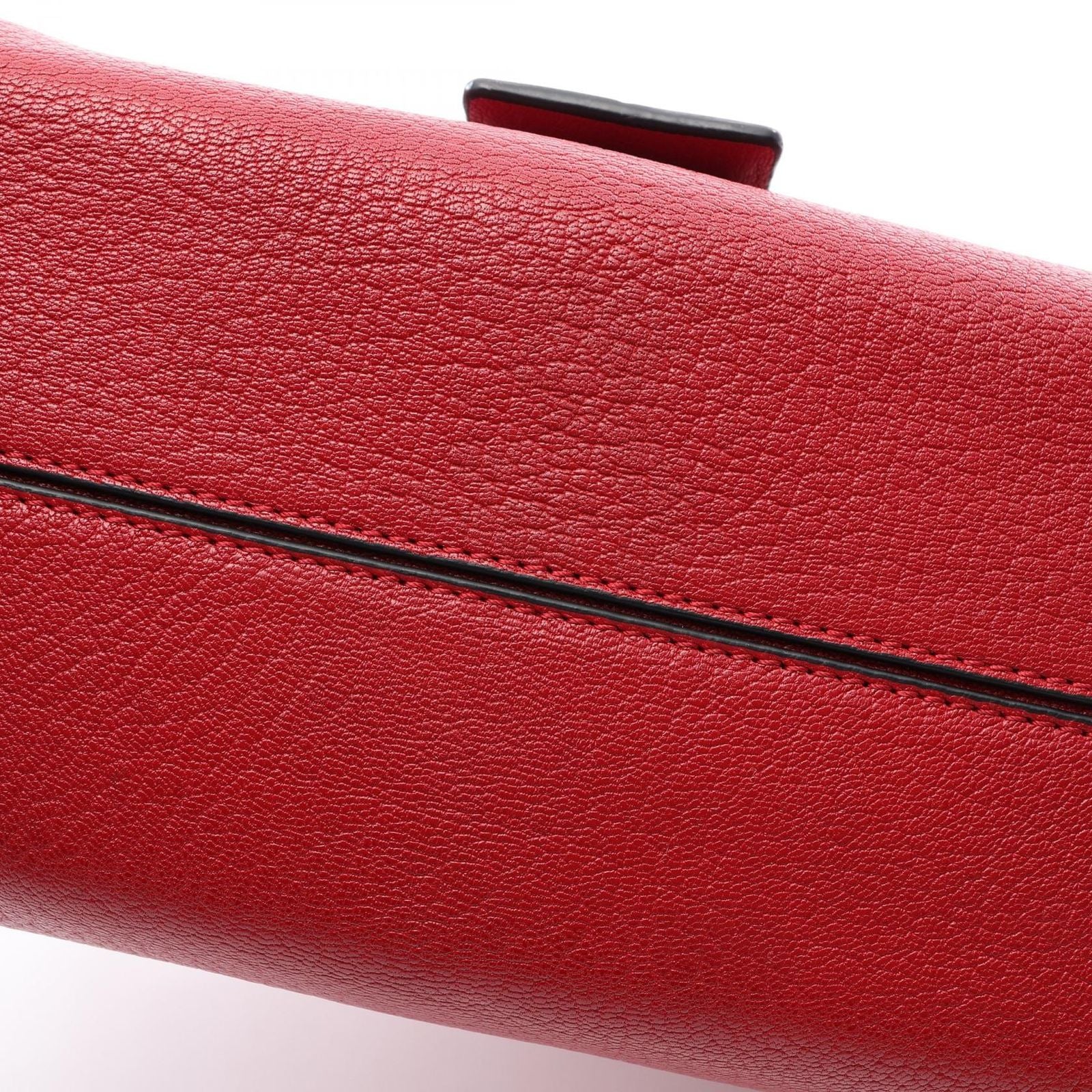 Loewe Shoulder Bag Avenue Anagram Red Leather Chain — view 7