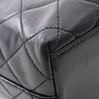 Chanel Shoulder Bag Quilted Black Lambskin — view 6