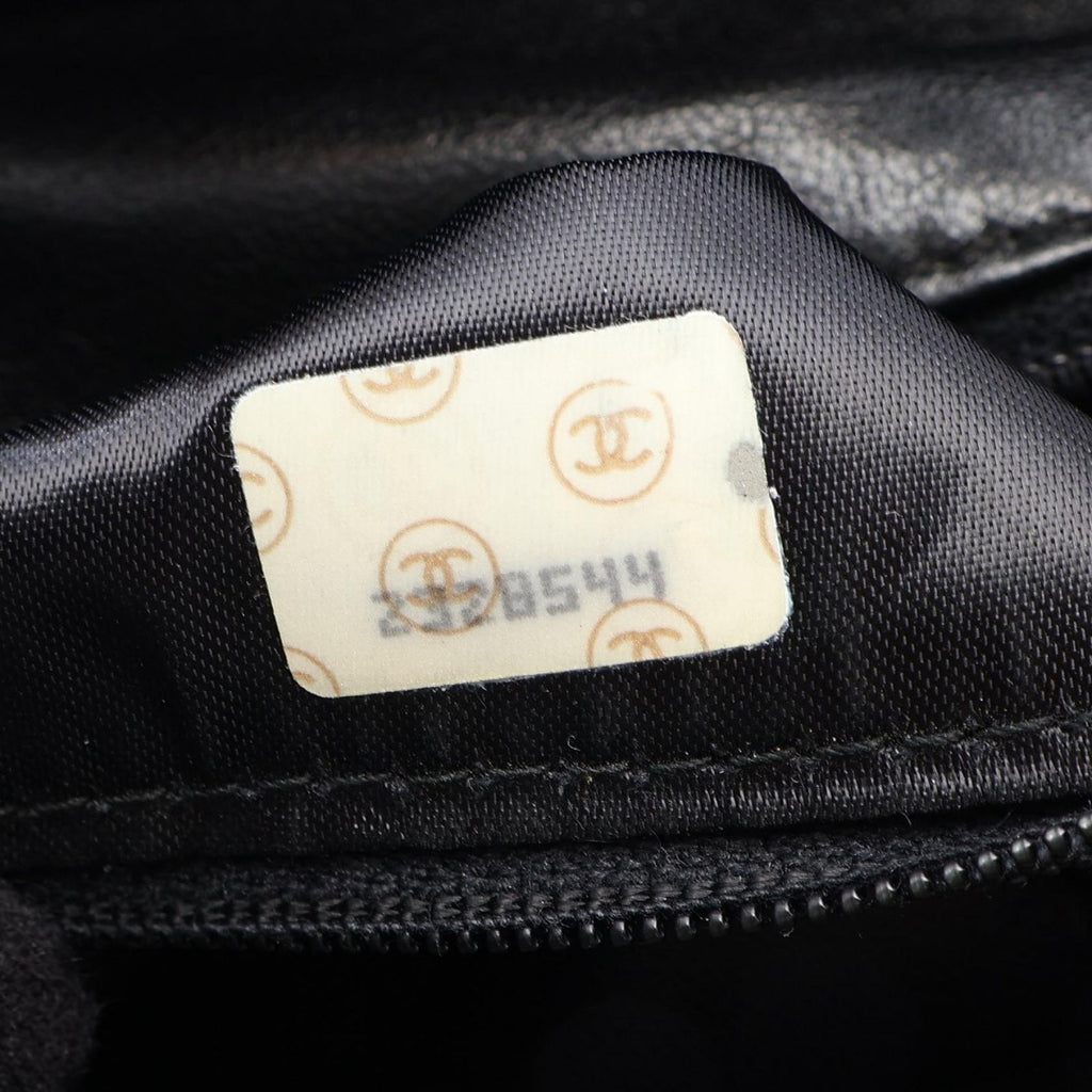 Chanel Shoulder Bag Quilted Black Lambskin — view 5
