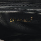 Chanel Shoulder Bag CC Logo Black Leather CC Chain — view 4