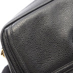 Chanel Shoulder Bag CC Logo Black Leather CC Chain — view 7